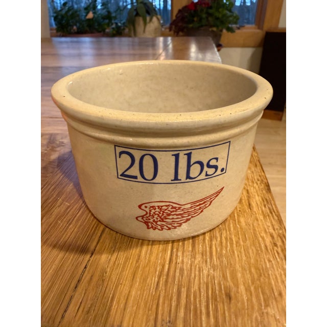Red Wing Pottery Red Wing Pottery Miniature 20lb Butter 1994 Commerative 1lb Crock For Sale - Image 4 of 8