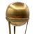 1950s 1950s Art Nouveau Style Brass Orb With Embossed Pedistal Desktop Sculpture For Sale - Image 5 of 9