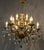 Antique Gilded 12-Light Crystal Chandelier, 1890s For Sale - Image 4 of 11
