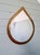 1970s Vintage Brass Mirror in Teardrop Shape, 1970s For Sale - Image 5 of 8