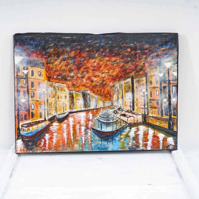 Venice, 2000s, Oil Painting on Canvas For Sale - Image 8 of 8