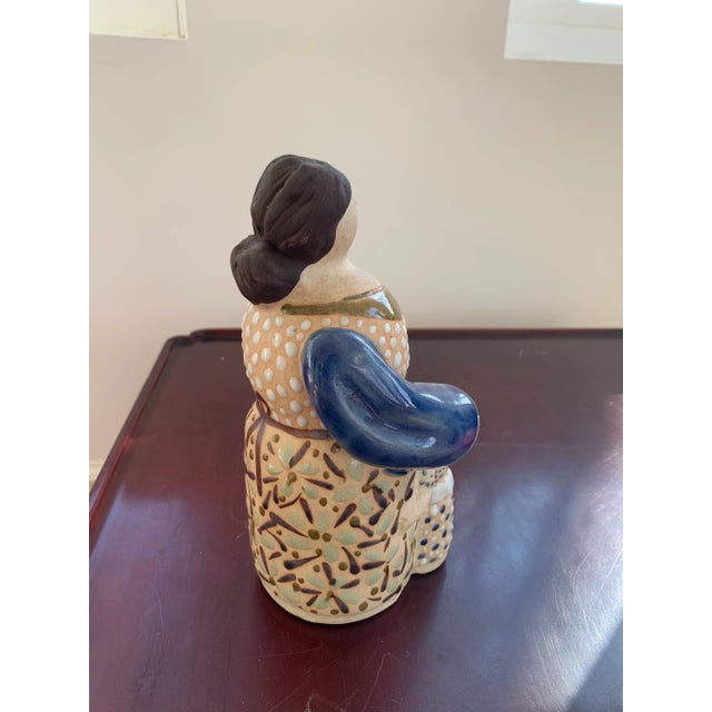 Taste Setter by Sigma Vintage Taste Setter by Sigma Mother & Child Ceramic Figurine For Sale - Image 4 of 9