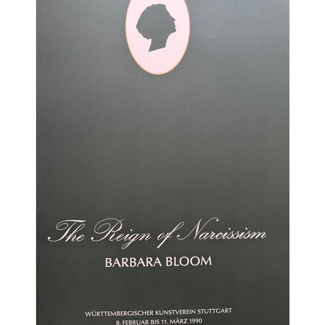 Barbara Bloom, the Reign of Narcissism, 1990, Württembergischer Kunstverein Stuttgart, Original Exhibition Poster, Printed in Germany For Sale - Image 11 of 12