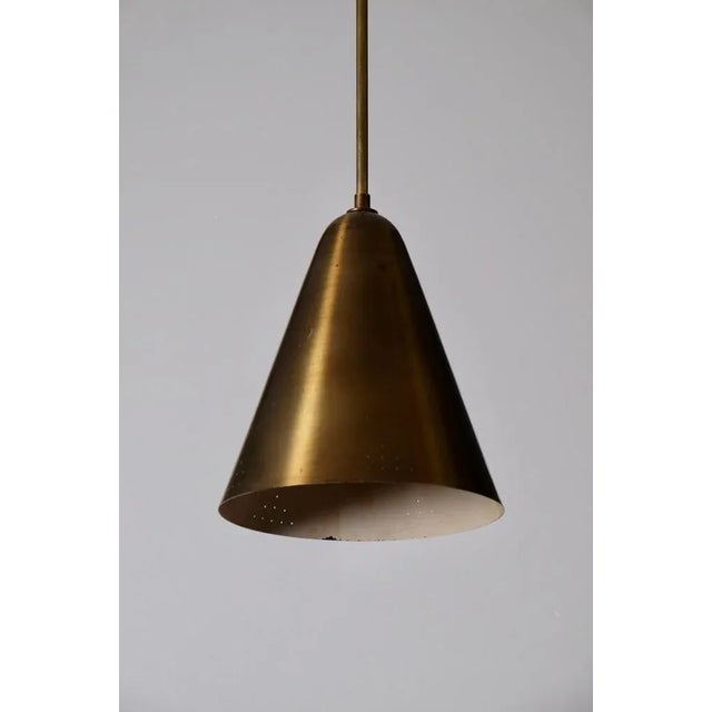 Brass Ceiling Lamp attributed to Hans Bergström, 1950s For Sale - Image 10 of 11