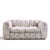 Jay Spectre Channeled Postmodern Sofa Loveseat This loveseat measures: 67 wide x 40 deep x 27.5 inches high, with a seat...