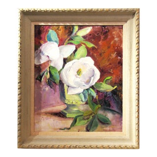Jennie Thatcher Crawford, Flowers Still Life with Vase, Circa 1950 For Sale
