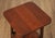 Mission Antique Arts & Crafts Oak Pagoda Tabouret Table For Sale - Image 3 of 12