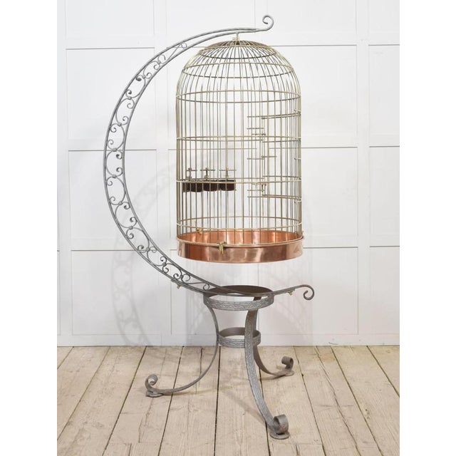 Substantial Brass Bird Cage, 1890s For Sale - Image 12 of 12