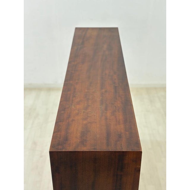 Brown Mid-Century Wood and Glass Highboard, 1960s For Sale - Image 8 of 14