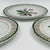 Vintage Reticulated Floral Plates With Green and Gold Trim - Set of 3 For Sale - Image 10 of 18