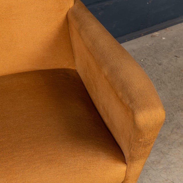 Vintage Italian Lounge Chairs in Ochre Velvet, 1960, Set of 2 For Sale - Image 18 of 18