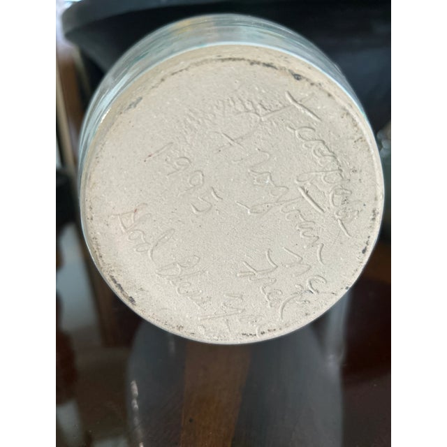 1990s Pitcher Teaque’s Frogtown Pottery of North Carolina, Signed For Sale - Image 11 of 12