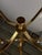 Gilt Metal Leaf Chandelier by Miamar Home For Sale - Image 9 of 11