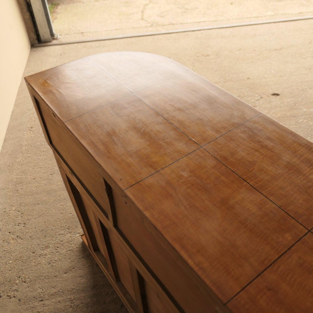 Maple and Brass Console For Sale - Image 18 of 18