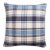Schumacher Heidi Plaid 22" Pillow In Indigo For Sale