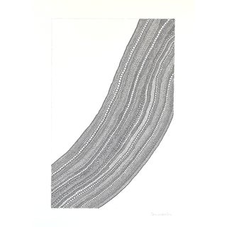 Sarah Vaaler Original Minimalist Abstract Drawing With Black Ink For Sale