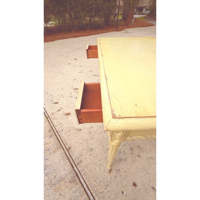 Shabby Chic Distressed Writing Table For Sale - Image 10 of 12