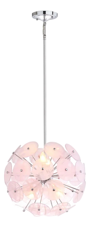 Montana 5-Light 16.5" Burst Pendant in Pink