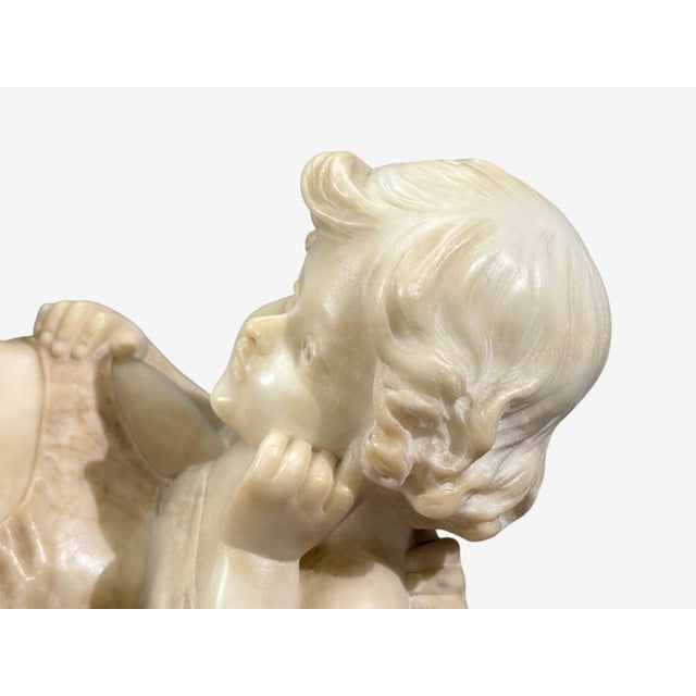Neoclassical, Marble Statue, Mother and Daughter, France, 1910s For Sale - Image 9 of 13