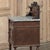 19th Century French Louis XVI Walnut Marble Top Nightstand For Sale - Image 11 of 16
