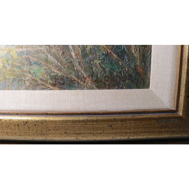 Antique 1900's Original Joseph Wolinski Landscape Coast Nautical Oil Painting For Sale - Image 9 of 12
