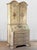 A Venetian Drop Front Secretary Desk c. Mid 20th Century Solid Wood Construction with Original Off White Aged Finish Hand...