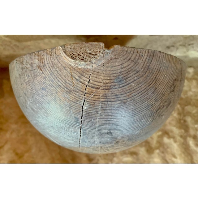 Late 19th Century 19th Century Antique English Turned Wood Staircase Newel Finial For Sale - Image 5 of 12