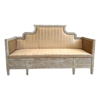 19th Century Swedish Neoclassical Antique Bench For Sale