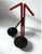 1980s Vintage Modern Red and Black Metal Valet Coat Rack, 1980s For Sale - Image 5 of 18