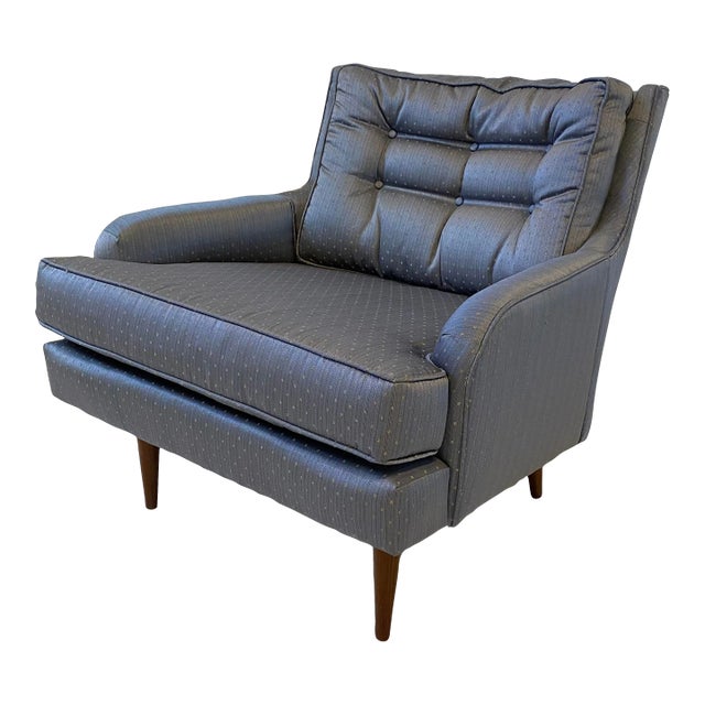 Mid Century Modern Milo Baughman Style Club Chair For Sale