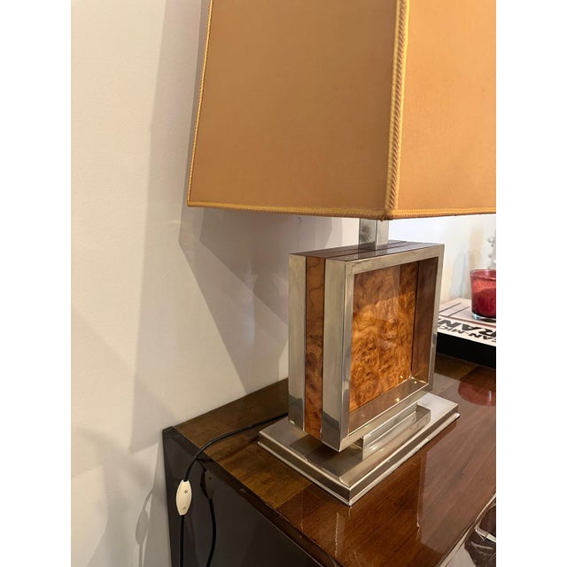 Wood Table Lamp, 1970s For Sale - Image 7 of 16
