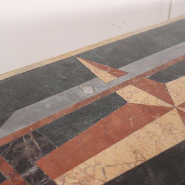 Italian Breakfront Console with Marble Top For Sale - Image 16 of 18