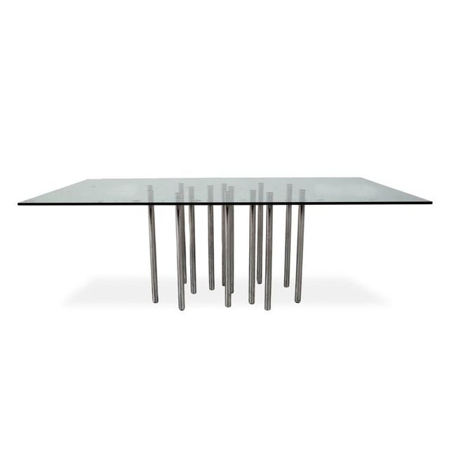 Mille Glass Dining Table by Bonaldo For Sale - Image 11 of 13