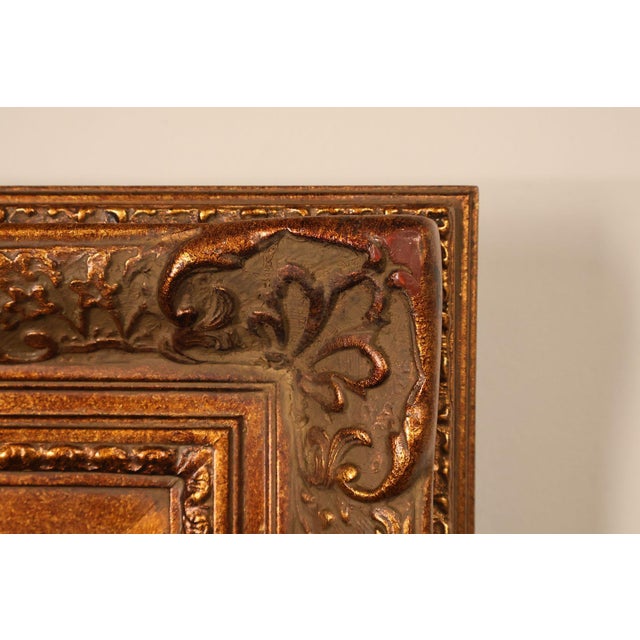 Oil Painting Botanical Still Life in Carved Wood Gold Leaf Frame Signed Heather For Sale In Philadelphia - Image 6 of 18