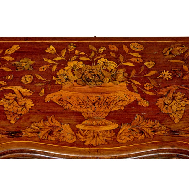 Antique Dutch Walnut Marquetry Games Table, 1800 For Sale - Image 4 of 15