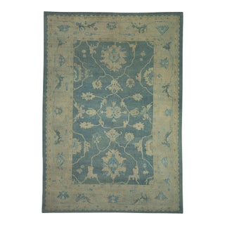 Turkish Oushak Rug 9'10" x 14' #18594 For Sale