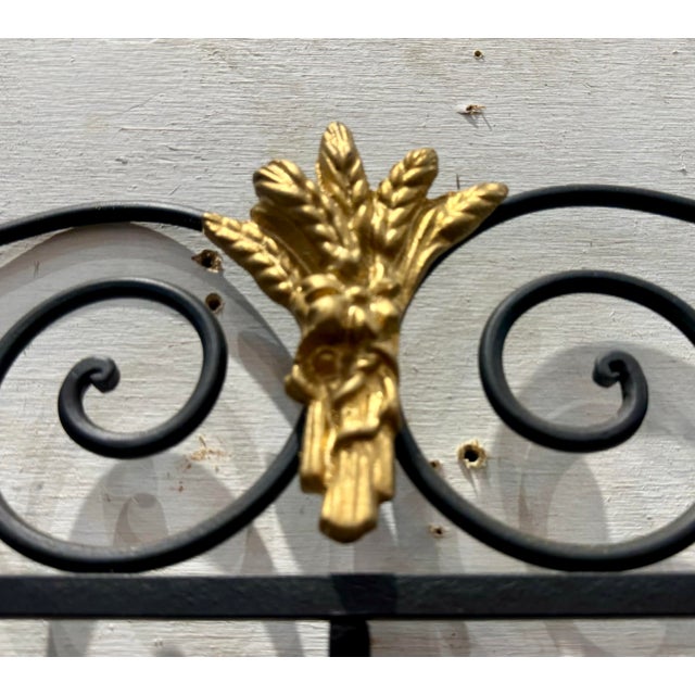 Vintage 1920’s French Brass & Wrought Iron Baker’s Rack For Sale - Image 6 of 12