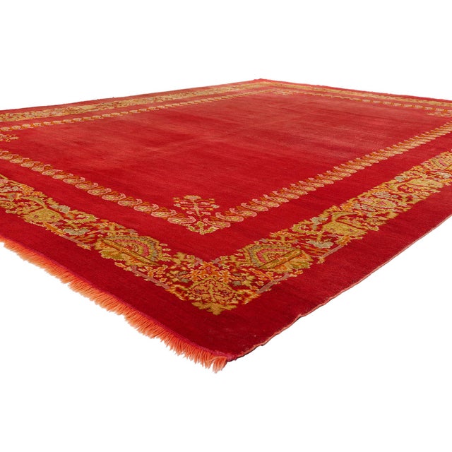 79547 Antique Turkish Oushak Rug, 08'11 x 11'11. The Ottoman Garden: A Late 19th Century Turkish Oushak Masterpiece of...