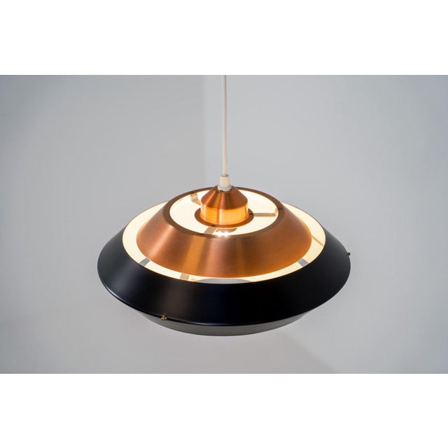 Black Copper & Black Pendant Light For Sale - Image 8 of 13