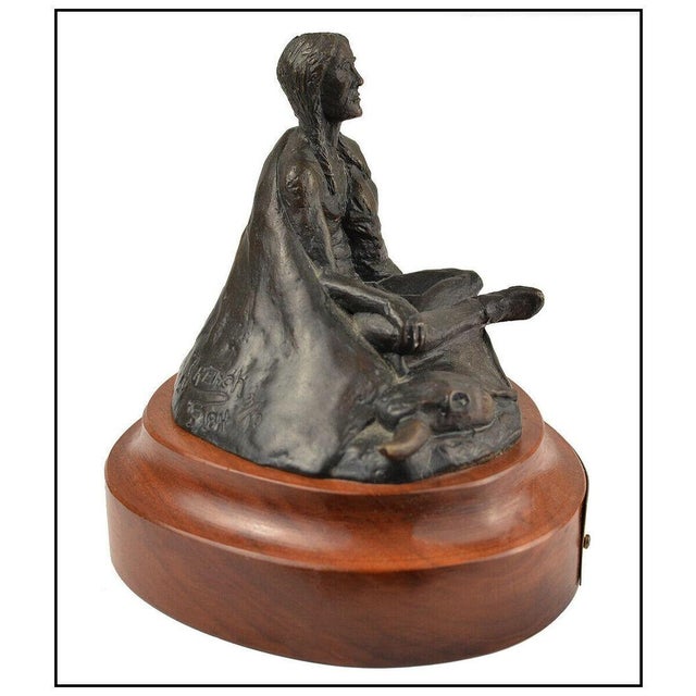 You are viewing a high-quality Rex French Bronze Sculpture titled, "Buffalo Dreamer" that is one of his most famous and...