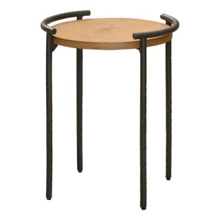 Becki Owens x SURYA Ojai End Table Beige For Sale