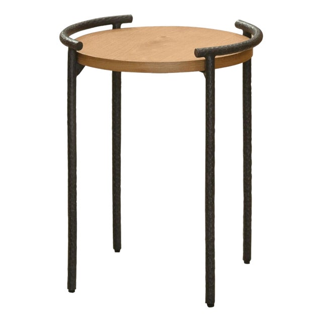 Becki Owens x SURYA Ojai End Table Beige For Sale