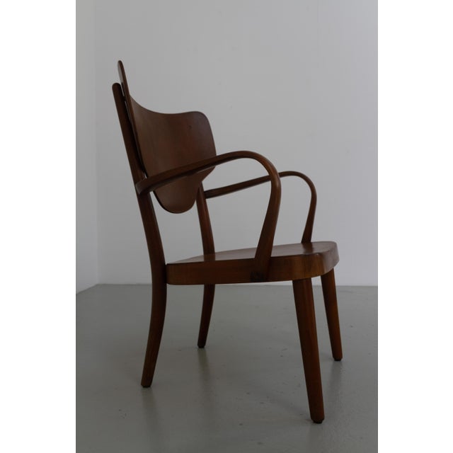 Wood Danish Modern Armchair Model 2280 by Magnus Stephensen for Fritz Hansen, 1940s For Sale - Image 7 of 18