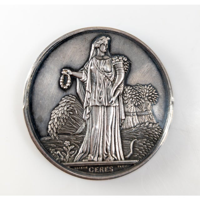 Metal 19th Century American Coin Silver New York Agricultural Society Medal For Sale - Image 7 of 15