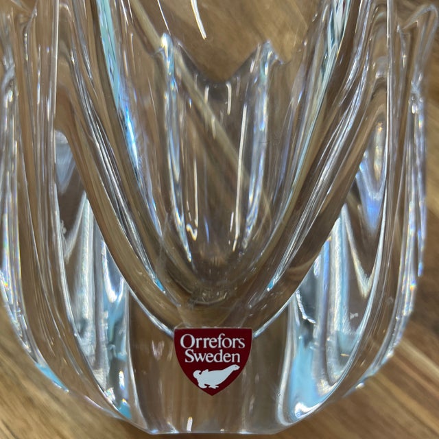 Orrefors Orrefors Corona Mini Vase by Lars Hellsten For Sale - Image 4 of 8