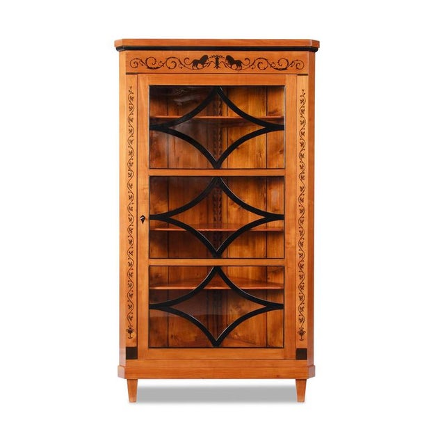 Wood Biedermeier II Corner Display Cabinet, Rhineland, 1890 For Sale - Image 7 of 8