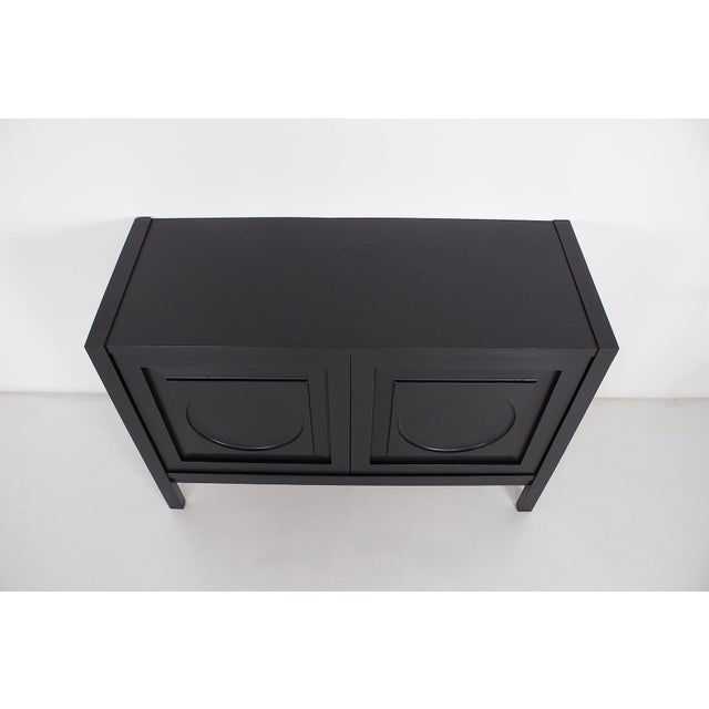1970s Small Brutalist Blackened Oak Storage Unit, 1970s For Sale - Image 5 of 7