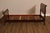 1940's Vintage Mahogany Traditional Pair Of Twin Sleigh Beds For Sale - Image 16 of 18