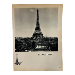 1952 La Tour Eiffel Photo