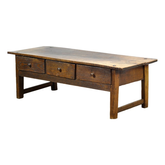 Antique Oak Coffee Table, 1820 For Sale